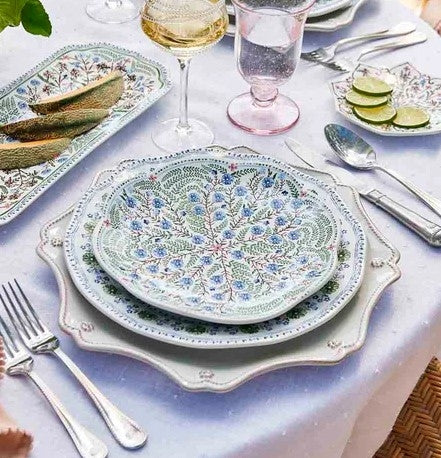 Villa Seville Scalloped Dessert/Salad Plate - Chambray