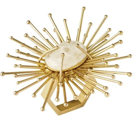 Flare Napkin Rings Gold Set/4