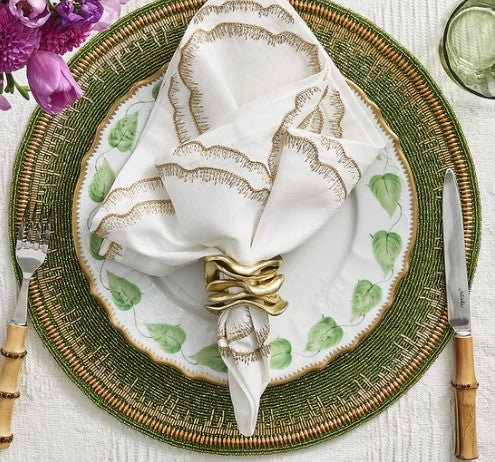 Flux Napkin Ring in Gold Set/4