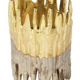 Patina Napkin Rings Gold/Silver Set/4