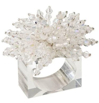 Brilliant Napkin Ring in Clear Set/4