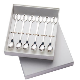 Kiss Condiment Party Spoons Silver Set/6