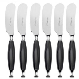 Country Black Spreaders / Butter Knives Set
