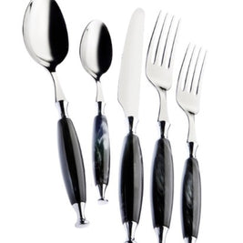 Country Black Five Piece Place Setting