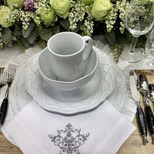 Country Black Five Piece Place Setting