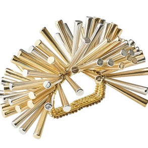 Fringe Napkin Ring in Gold & Silver Set/4