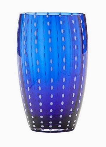 Perle Cobalt Blue Beverage Glass Set/4