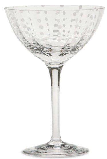 Perle Clear Martini/Cocktail Goblet Set/4