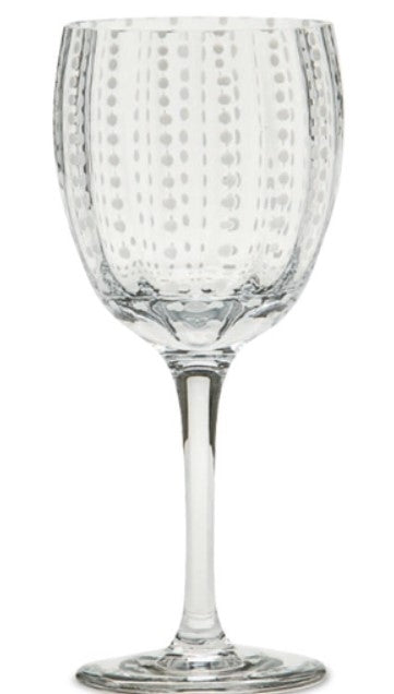 Perle Clear Wine Goblet Set/4