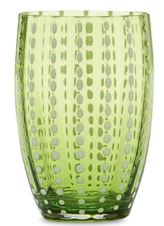 Perle Apple Green Tumbler Set/4