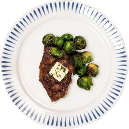 Sitio Stripe Dinner Plate Delft Blue