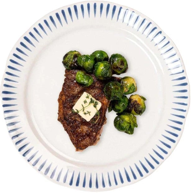 Sitio Stripe Dinner Plate Delft Blue