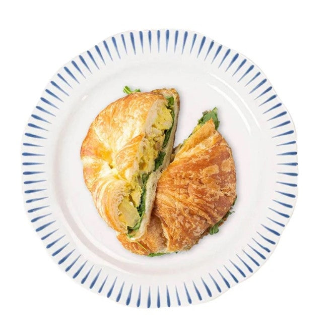 Sitio Stripe Dessert/Salad Plate Delft Blue