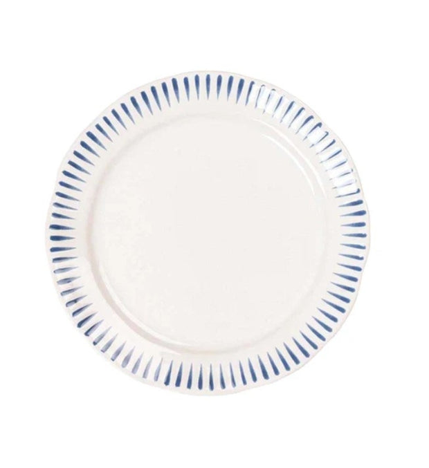 Sitio Stripe Side/Cocktail Plate Delft Blue