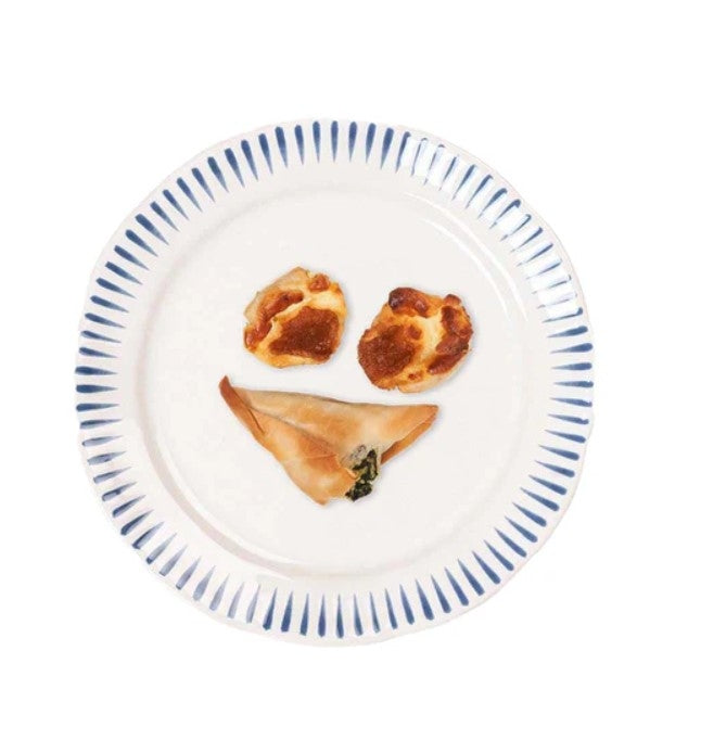 Sitio Stripe Side/Cocktail Plate Delft Blue