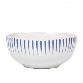 Sitio Stripe Cereal/Ice Cream Bowl Delft Blue