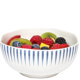 Sitio Stripe Cereal/Ice Cream Bowl Delft Blue