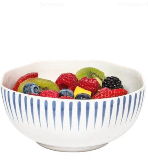 Sitio Stripe Cereal/Ice Cream Bowl Delft Blue