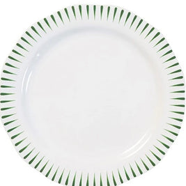 Sitio Stripe Dinner Plate Basil