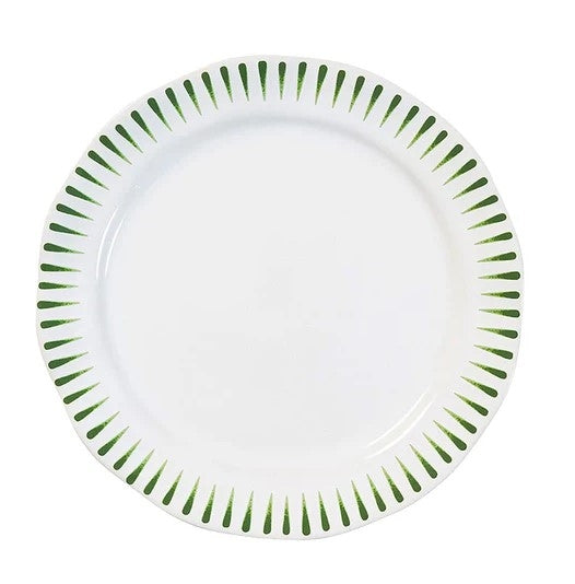 Sitio Stripe Dessert/Salad Plate Basil