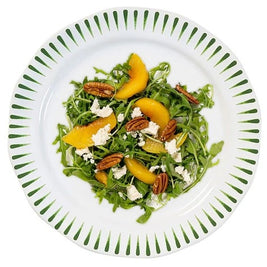 Sitio Stripe Dessert/Salad Plate Basil