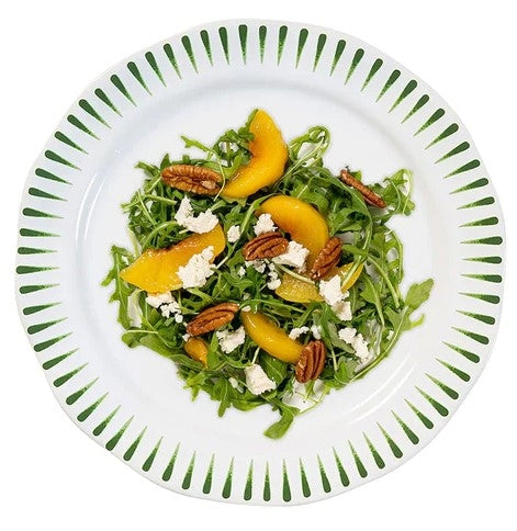 Sitio Stripe Dessert/Salad Plate Basil