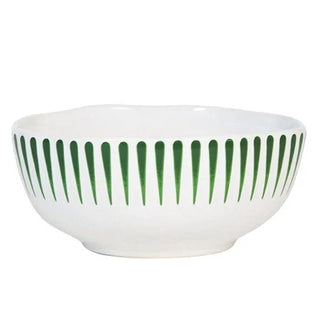 Sitio Stripe Cereal/Ice Cream Bowl Basil