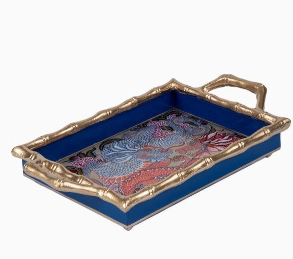 Dragon Enameled Chang Mai Tray
