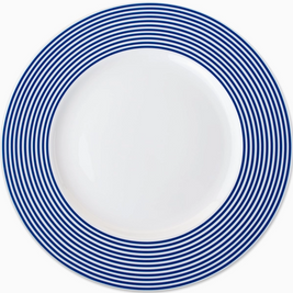 Newport Racing Stripe Rimmed Dinner Plate
