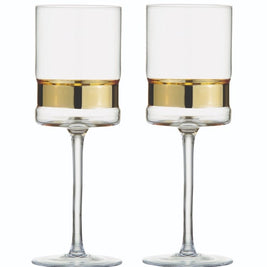 SoHo Wine Glass Gold Set/8