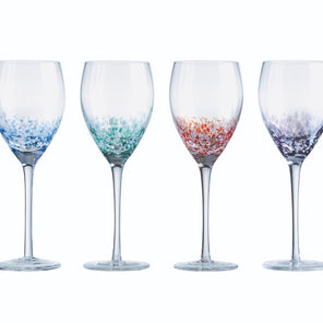 Speckle Wine Glass Set/4