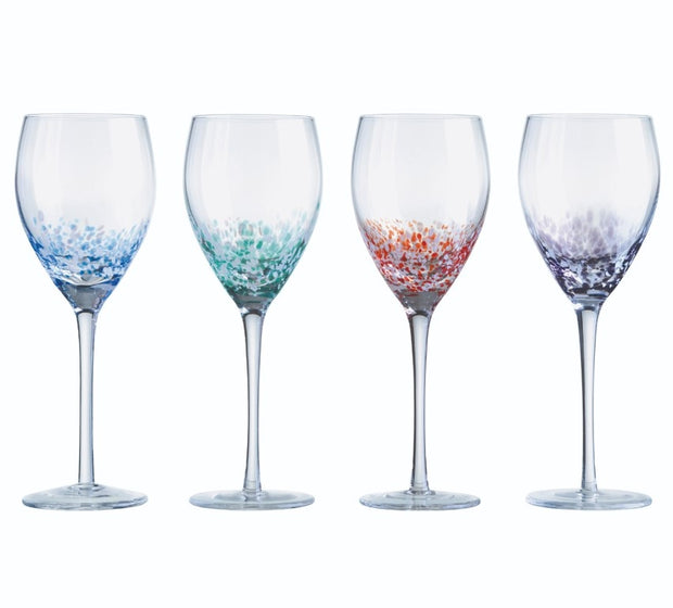 Speckle Wine Glass Set/4