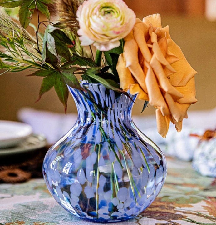 Puro Blue Glass Vase