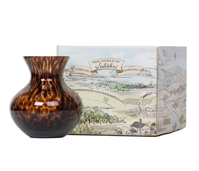 Puro Tortoiseshell Glass Vase