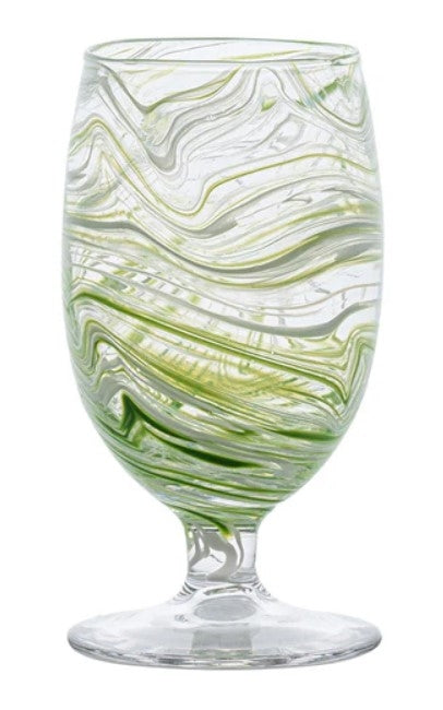 Puro Marble Goblet Green Set/4