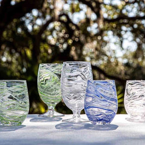 Puro Marble Goblet Green Set/4