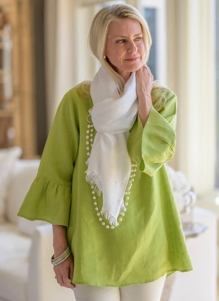 Bella Bell Sleeve Linen Top