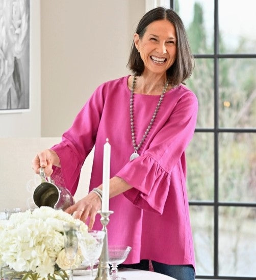 Bella Bell Sleeve Linen Top