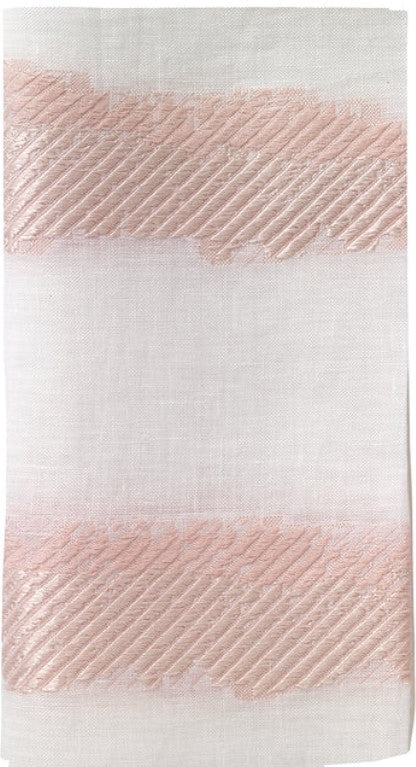 Brushstroke Blush Napkin Set/4