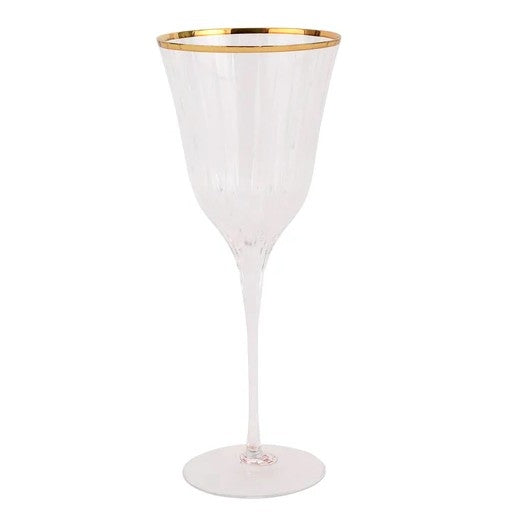 Natalia Gold Wine Glass