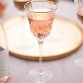 Natalia Gold Water Glass