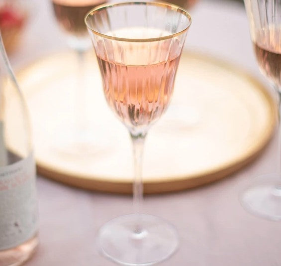 Natalia Gold Water Glass