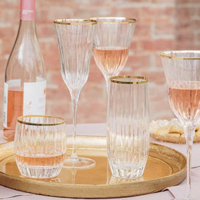 Natalia Gold Wine Glass