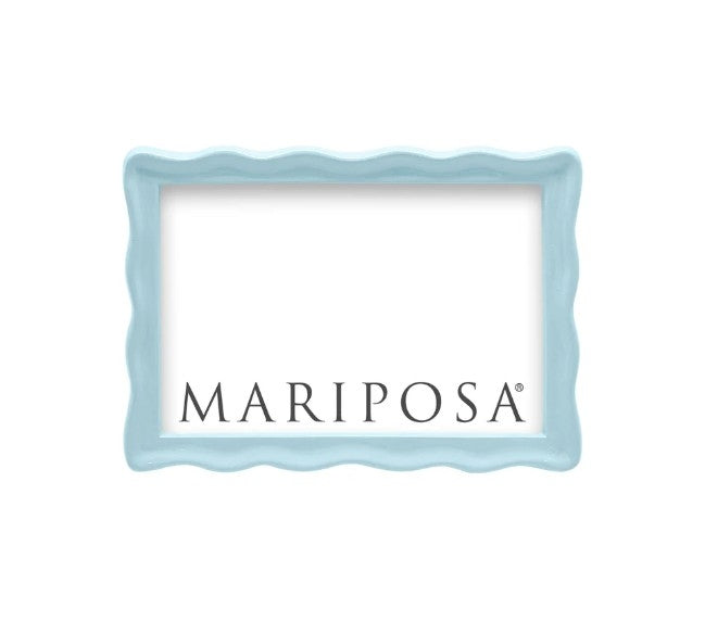 Wavy Dusty Blue 4" x 6" Frame