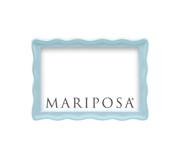 Wavy Dusty Blue 4" x 6" Frame
