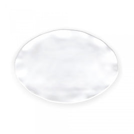 Ruffle White Small Oval Platter