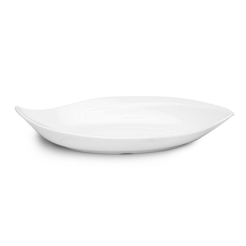 Small Petal White Melamine Serving Platter