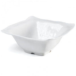 Ruffle White Square Serving Bowl