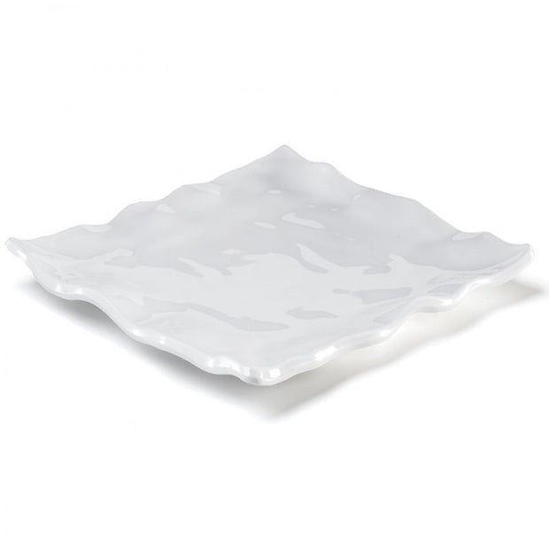 Ruffle White Square Serving Platter
