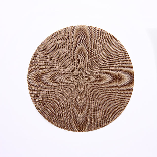 Round Placemat in Taupe Set/4